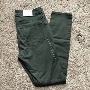 h&m olive skinny jeans